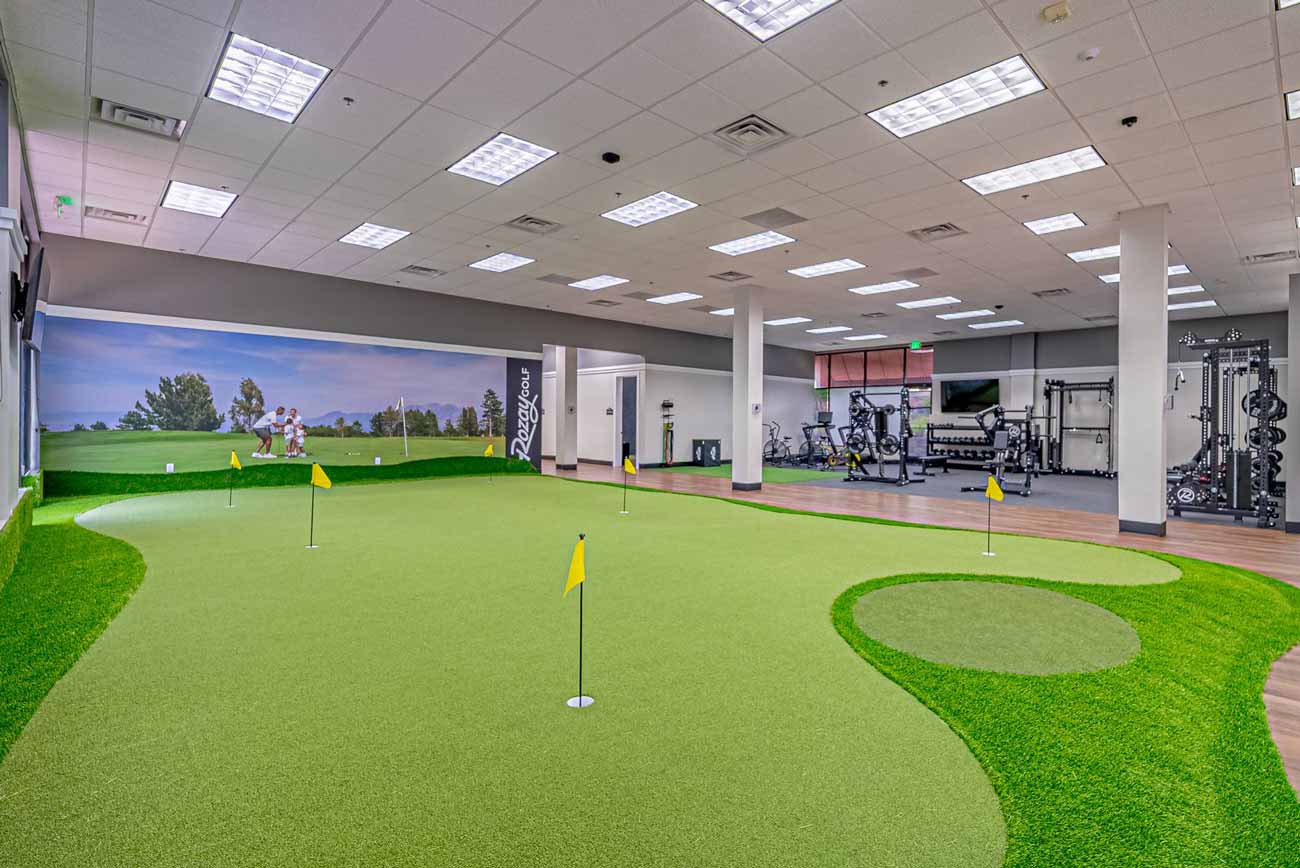 Inside the Rozay Golf Sandy Utah Club Location, the putting green