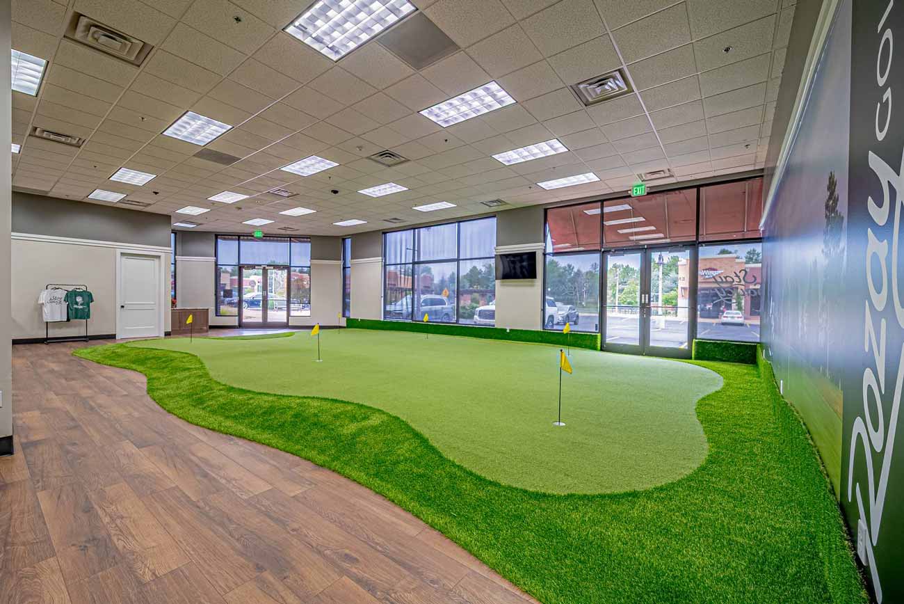 Inside the Rozay Golf Sandy Utah Club Location, the putting green