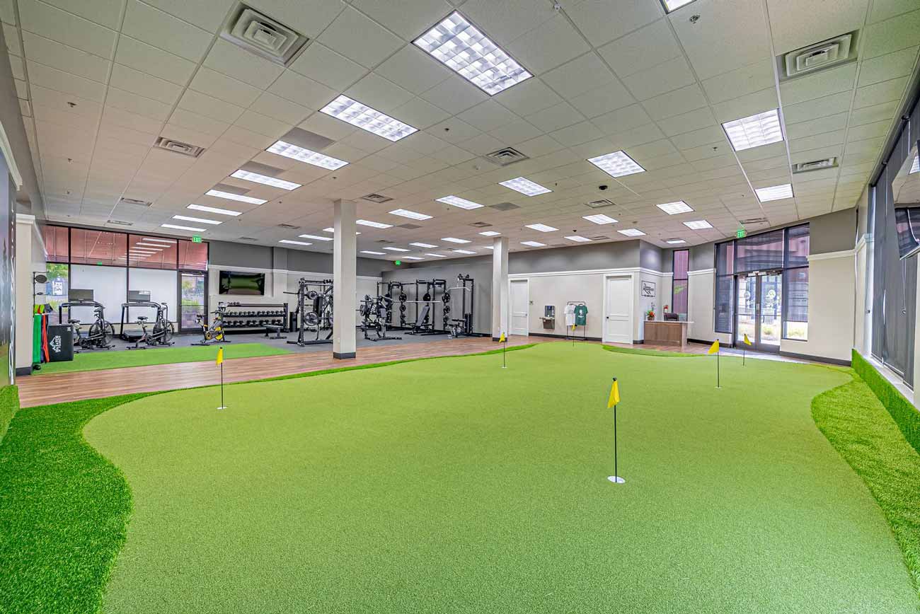 Inside the Rozay Golf Sandy Utah Club Location, the putting green